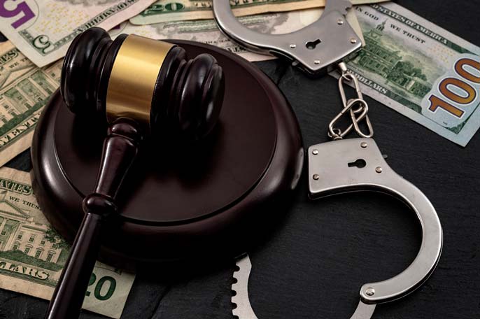 A depiction of the bail bond system